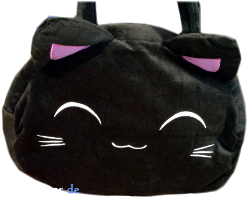 Nemu Neko Samt Plüsch Damen Handtasche Kawaii ► Süße Plüsch Schlafende Katze