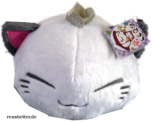 Nemuneko Kawaii  Maneki Neko Kissen Prinzessin Süße Plüsch Schlafende Katze Furyu 28cm