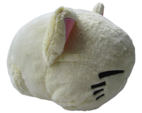 Nemuneko Kawaii Plüsch Schlafende Katze 28cm Gelb Rosa - Furyu