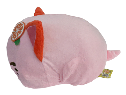 Maneki Neko Kissen Nemuneko Süße Plüsch Schlafende Katze Furyu Rosa Orange