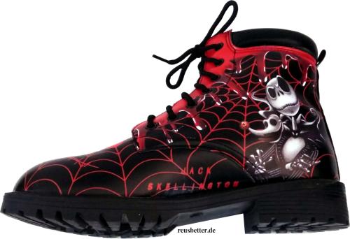 Damen Boots Nightmare Before Christmas Jack Skellington und Zero