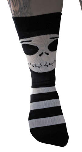 Jack Skellington Ringel Socken Größe 36-45 Tim Burton