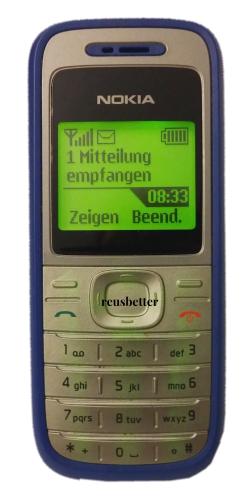 Nokia 1200 Handy Blau ohne Vertrag 1.5 Zoll Retro Handy