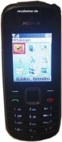 Nokia 1661-2 Handy | 1.8 Zoll | Schwarz | Simlock Frei | Candy-Bar Handy