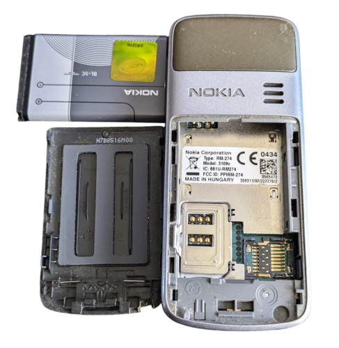 Nokia 3109 Classic Handy Grau | OVP | Original Ladegerät | Akku | Made in Hungary