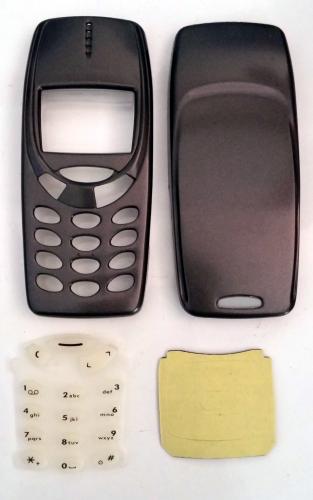Nokia 3310 Ersatz Handy Full Cover Grau - Original Hlle