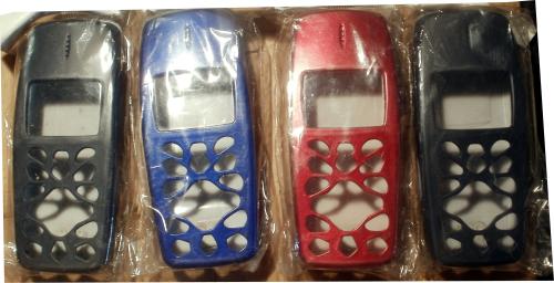 Nokia 3510 Handyschale Game Design☛ Fullcover ☛ Schwarz-Blau-Rot ☛ Farbwahl