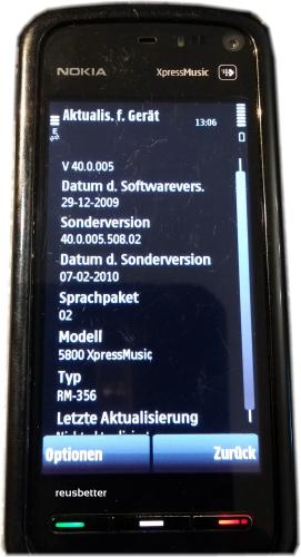 Nokia 5800 XpressMusic Black | Simlock Frei | Smartphone Handy