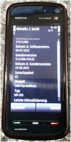 Nokia 5800 XpressMusic Black Red | ohne Simlock | Smartphone Handy | 3,2 Zoll