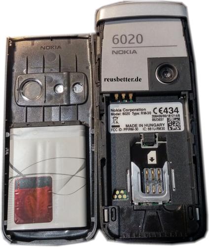 NOKIA 6020 Handy | 1.5 Zoll | GRAU | KAMERA | MP3 | Simlock Frei