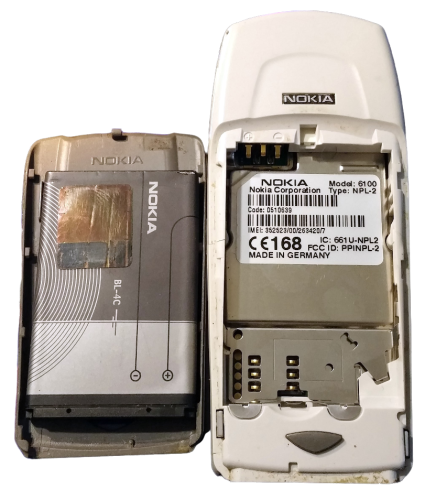 NOKIA 6100 HANDY | 1.5 Zoll | Tri-Band | Business Handy Silber | Infrarot IrDA Wap MMS GPRS