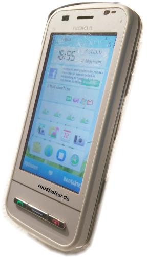 Nokia C6-00 Weiß | Simlock Frei | Smartphone Slider | Qwertz Tastatur | 5MP | 3.2 Zoll