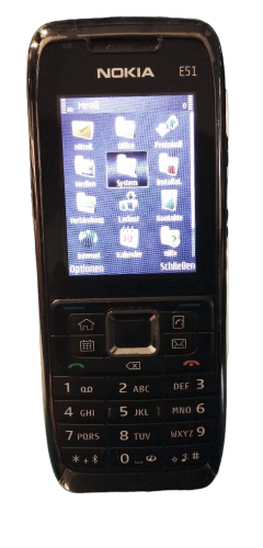 Nokia E51 Smartphone | Black Steel | 2 MP | 2 Zoll | Ohne Simlock