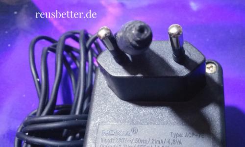 Nokia Ladekabel Netzteil ACP-7E ✐ DC 3.7V ✐ 3.5 mm