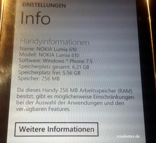 Nokia Lumia 610 Smartphone ❖ 3.7 Zoll Touchscreen ❖5 MP ❖ Windows Phone