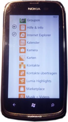 Nokia Lumia 610 Smartphone ❖ 3.7 Zoll Touchscreen ❖5 MP ❖ Windows Phone
