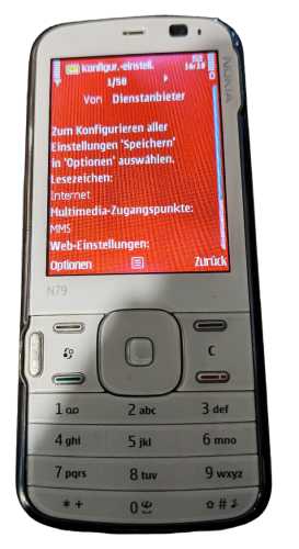 Nokia N79 - 1 Smartphone Symbian, HSDPA 5 MP Carl Zeiss ohne Simlock  Seal Gray-Red