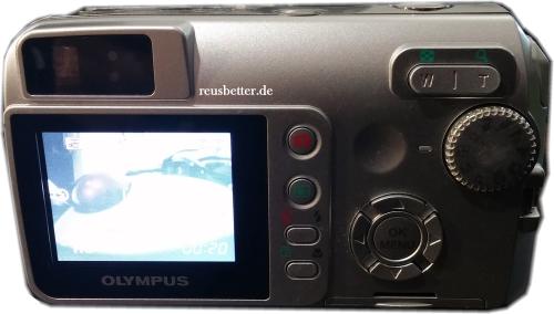 Olympus CAMEDIA C-500 Zoom | 5.0MP Digitalkamera | 1,8" TFT LCD Monitor | Silber