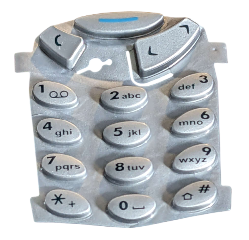 Original Nokia 3310 3330 Handyhülle Grau Blau komplett