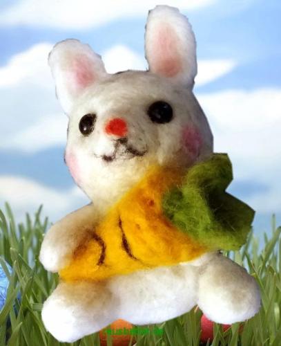 Osterhasen Set Deko Kawaii | Unikat Handgefilzt | Merinowolle