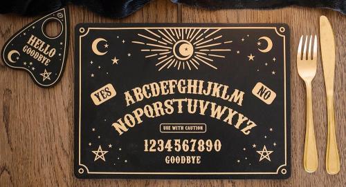 Ouija Board Tischset und Untersetzer-Set -Talking Board