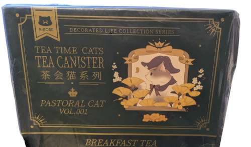 Ribose Original Tea Tim Cat Set mit Tee Dose Sammel PVC Figur