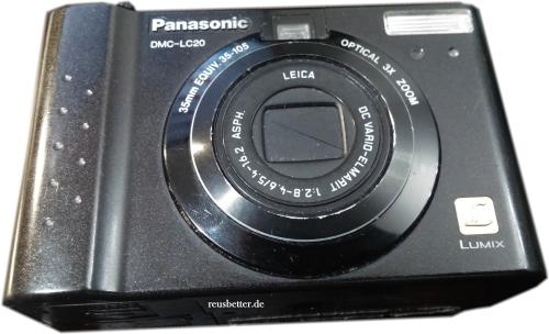 Panasonic LUMIX DMC-LC20 2,0 MP | 1,5" TFT LCD | Digitalkamera - Schwarz