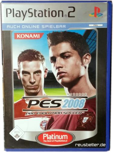 Pro Evolution Soccer PES 2008 Platinum ○ Playstation 2 - PS2 ○ mit Anleitung