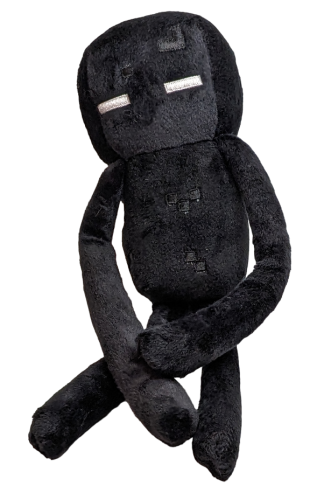 Enderman Plüschfigur Motiv Game MINECRAFT Pixelblock