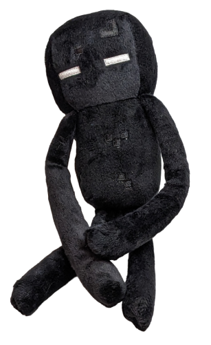 Enderman Plüschfigur Motiv Game MINECRAFT Pixelblock