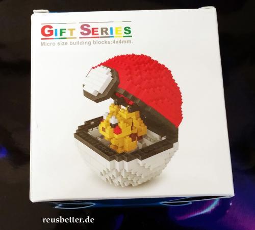 Pokeball Pikachu Diamond Blocks mit Box | Pokemon