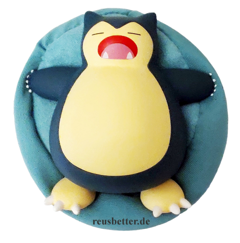 Pokémon Schlaf Figur Snorlax im Set mit Sammelbox