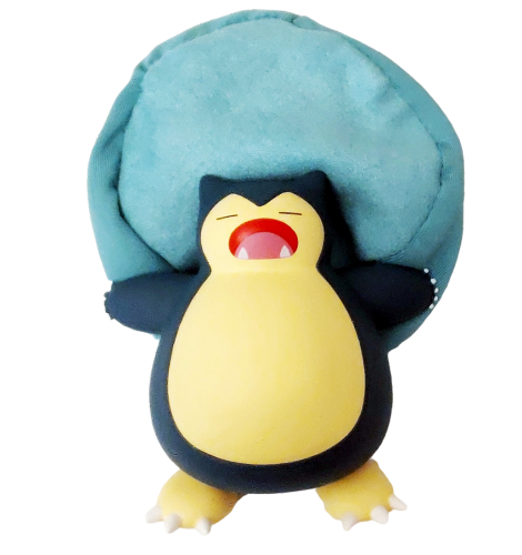 Pokémon Schlaf Figur Snorlax im Set mit Sammelbox