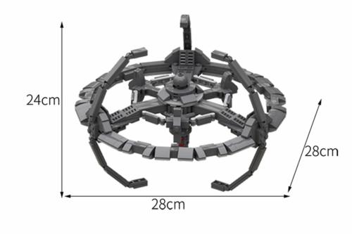 Deep Space Nine Station - MOC Blocks Modelbausteine - 28 cm