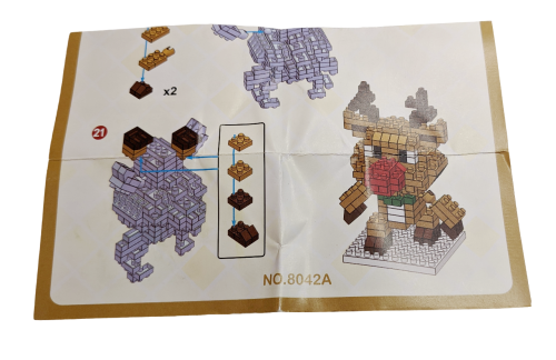 Rentier Rudi mit der Roten Nase Bricks Building Block