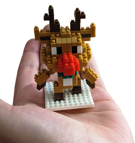 Rentier Rudi mit der Roten Nase Bricks Building Block
