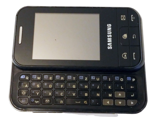 Samsung Chat 350 Smartphone  2.4 Zoll  QWERTZ Keyboard  SIM Frei