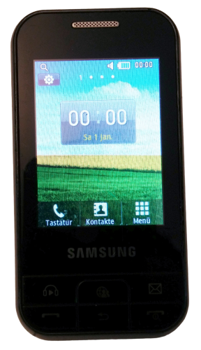 Samsung Chat 350 Smartphone  2.4 Zoll  QWERTZ Keyboard  SIM Frei