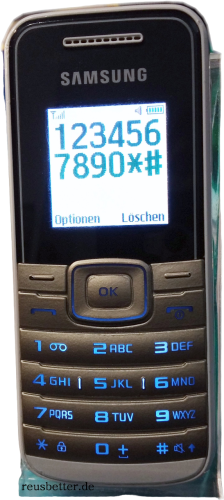 Samsung GT-E1050 Handy | Einsteiger Handy | 1,4 Zoll Display | Chic White | Simlock Frei