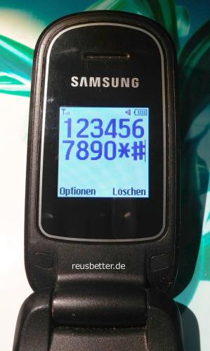 SAMSUNG GT-E1150i Klapphandy | Rubinrot | 1.4 Zoll | Simlock Frei