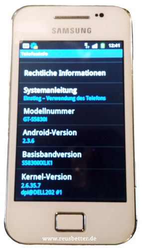 Samsung Galaxy Ace La Fleur GT-S5830i Smartphone | Ohne Simlock | 5 MP Kamera | 3,5 Zoll