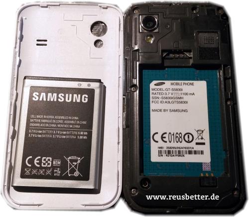 Samsung Galaxy Ace La Fleur GT-S5830i Smartphone | Ohne Simlock | 5 MP Kamera | 3,5 Zoll