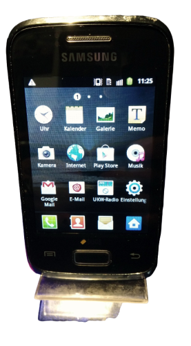Samsung Galaxy Y Duos GT-S6102 Smartphone | 3,1 Zoll | 3,2 MP Kamera | Dual Sim | Schwarz | Simlock Frei
