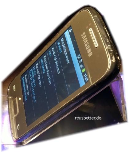 Samsung Galaxy Y Duos GT-S6102 Smartphone | 3,1 Zoll | 3,2 MP Kamera | Dual Sim | Schwarz | Simlock Frei
