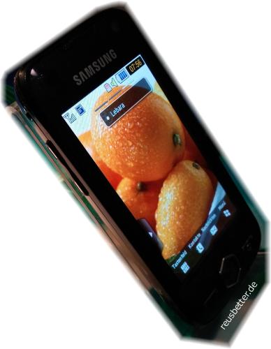 Samsung Jet GT-S8000 Smartphone | Rose Schwarz | 5 Megapixel | 3,1 Zoll | Simlock Frei