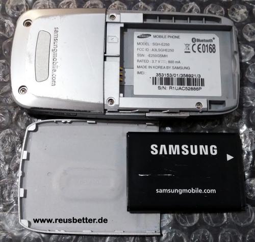 Samsung SGH-E250 Sliderhandy silver Simlock Frei