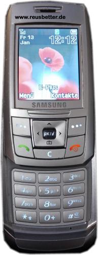 Samsung SGH-E250 Sliderhandy silver Simlock Frei