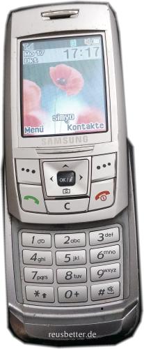 Samsung SGH-E250 Sliderhandy silver Simlock Frei