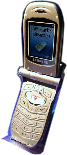 Samsung SGH-P400 Klapphandy | 180° Drehoptik | Silber