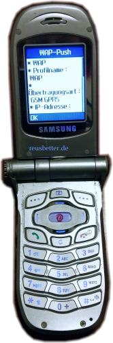 Samsung SGH-P400 Klapphandy | 180° Drehoptik | Silber